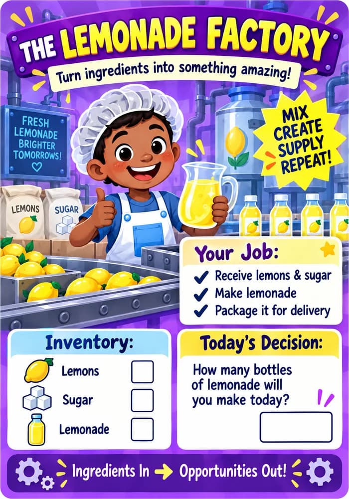 The Lemonade Factory role card