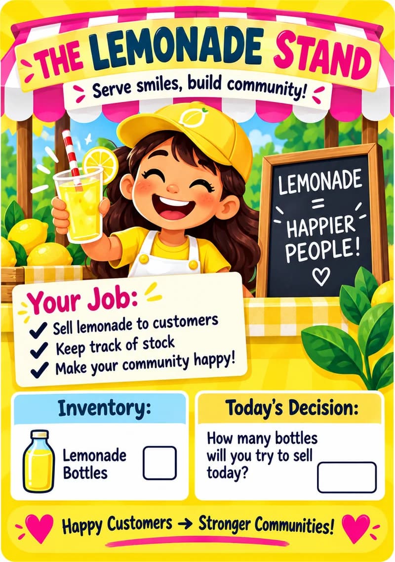 The Lemonade Stand card